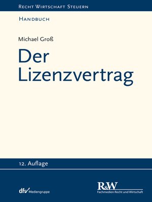 cover image of Der Lizenzvertrag